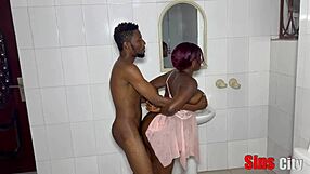 hey babe sneaky bathroom quickie with big black cock pounding my ass