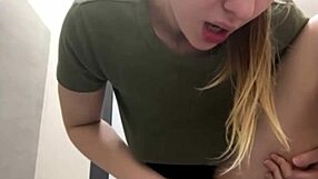 whoa check out this extreme public gym squirt from wet pussy fingering