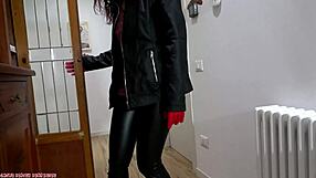 ever wonder how bambi maso takes candy's leather strap-on deep while gagged?