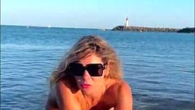 kleo furiosa's tight tanned ass and pussy teasing on beach got you hard?