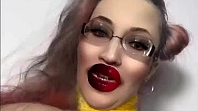 goddess in glasses demands your cash before jerk off slavery starts