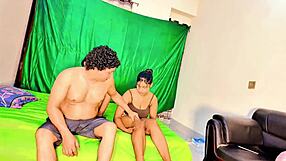 uttaran20 sharing bed led to young stepsister ffm threesome quickie pussy fuck