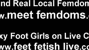 POV Femdom Jerk Off to My Huge Sexy Feet in BDSM Tease