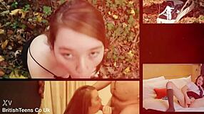 essex redhead shakes with joy squirting hard from wand tease edging