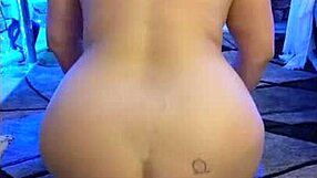 hotwife steffi watercolor strips dances rips clothes masturbates redhead pussy