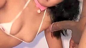 Colombian Brunette Latina Fucked Deliciously on Bed