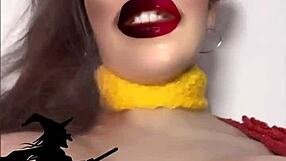 goddess in glasses demands your cash before jerk off slavery starts