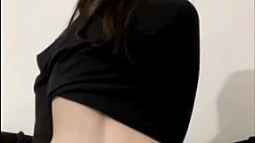 Think your girlfriend's innocent? Watch this slutty British one squirt on cam