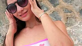 heart races at bikini beach tease
