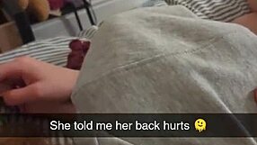 Cheating college girlfriend bent over doggystyle on snapchat cucked with creampie debt payment