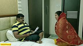 imagine a hot desi wife easing her middle-aged husband's erection woes with sultry erotic moves in bed