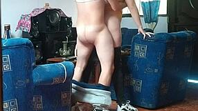 spying on latina stepsis getting doggystyle pounded by boyfriend?