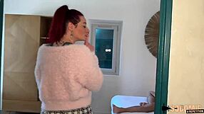 sally rouquine flamboyante takes two enormous cocks in fiery threesome
