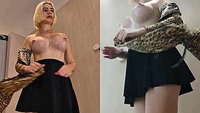 hidden cam catches fitting room upskirt ass tease