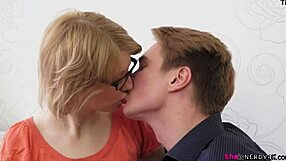 gimme that deep nerdy blowjob slut. bend over and get fucked hard.