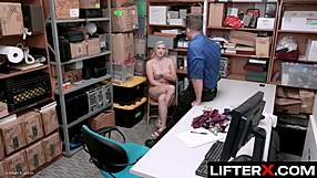Combative Teen Thief Bent Over And Fucked Hard By LP Officer In Garage