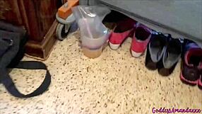 homemade milf goddess prepares food and toothbrush for pathetic piggy toilet slave