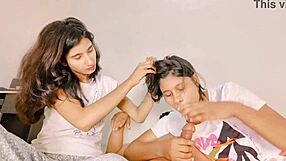 hot milf bhabhi takes hardcore ffm pounding from village boy in real group sex