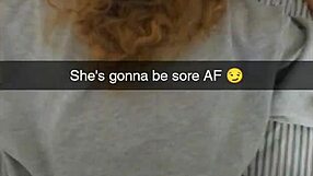 Cheating college girlfriend bent over doggystyle on snapchat cucked with creampie debt payment