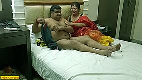 imagine a hot desi wife easing her middle-aged husband's erection woes with sultry erotic moves in bed