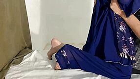 Angry Indian wife cheats hard! She fucks husband's friend secretly while he's away.