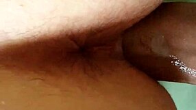 curvy girlfriend bends over for bare bbc in amateur pov doggystyle