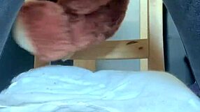 brunette in tight jeans grinds facesitting mr bear dominating his face relentlessly