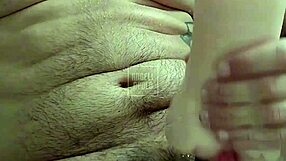 damn masked tattooed stud showers with toy up ass till massive cum explosion!