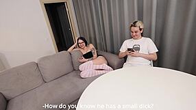 Stepsis caught by busty stepmom now she teaches them anal pounding?