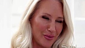 canadian milf's oiled massage turns wildly interracial