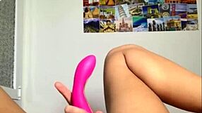 perfect ass teases while riding huge dildo in sexy lingerie