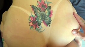Homemade tattooed pregnant Latina's pink pussy and ass hammered hard to orgasm