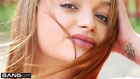 Redhead Euro Babe Takes Double Penetration Threesome With Clit Pierced Nipples