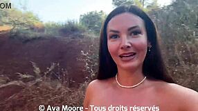 French Amateur Banged Hard by Strangers Group in Woods
