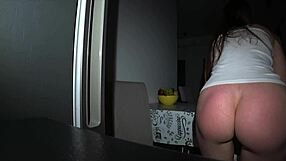 caught my wife taking neighbors cock deep in her ass right in our kitchen