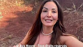 French Amateur Banged Hard by Strangers Group in Woods