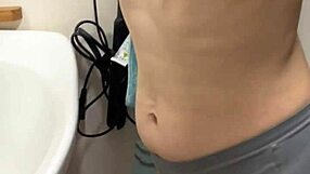 shower sex wife nipples harden from pinching and licking