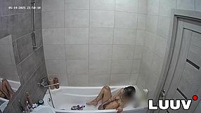 luuv emily masturbates to orgasm on home bathroom camera