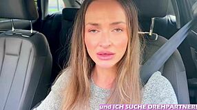 German Student Squirts Wild in Car Fail