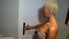 Two guards fuck famous Venezuelan DJ's big tits pussy