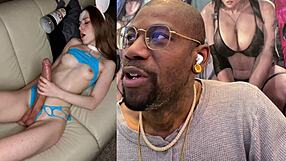 Thicc transgender's hard monster cock fucks tight bald pussy of petite 18+ cosplay teen girl