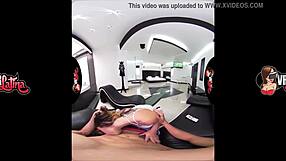 VRLatina VR Tattooed Latina Babe Sweats Through Intense Workout Session