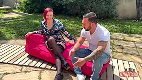 margot rouquine craves two huge cocks atomizing her