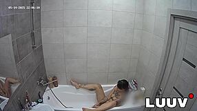 luuv emily masturbates to orgasm on home bathroom camera