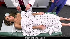 Mackenzie Mace's Vagina Floods With Fluids During Big Cock Doctor Exam And Orgasm