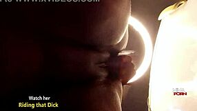 Chubby Ebony Slut Toys Tight Pussy Bent Over Moaning