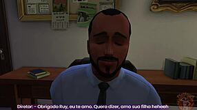 episódio 2: novinha loses virginity to old man, naughty student bangs director 😏 rpg sims style
