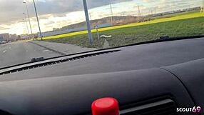 hey green-eyed german teen, wanna hop in my car and swallow my load after i fuck you rough?
