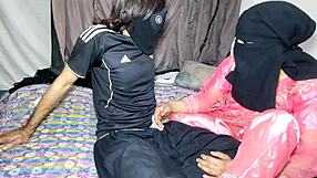 muslim wife anal cowgirl on desi cock while neighbors watch her ride!