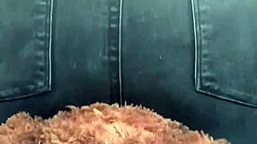 brunette in tight jeans grinds facesitting mr bear dominating his face relentlessly